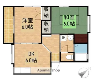 グランデーヌ【2階】の間取り