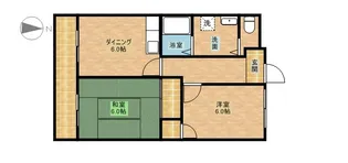 ファミールひろの【1階】の間取り