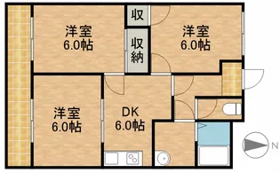 ハイツ新都田【1階】の間取り