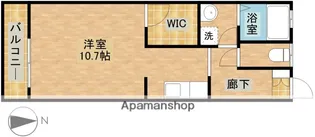 小林アパート【2C号室】の間取り