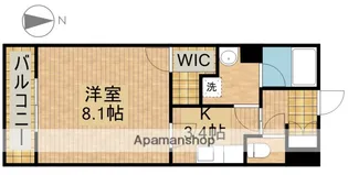 VIALATTEA【101号室】の間取り