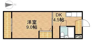 サンシャイン天王Ⅲ【1階】の間取り