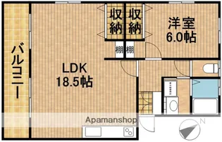 メゾンクオーレ【301号室】の間取り