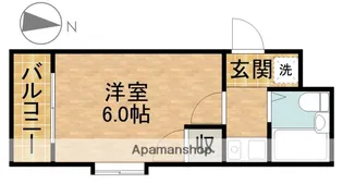 1Kの間取り画像