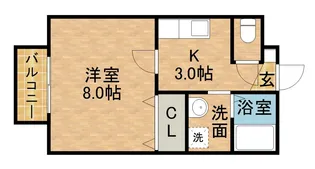 COCOHOUSE幸【2階】の間取り