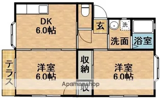 ハピネスH.Y.E【101号室】の間取り