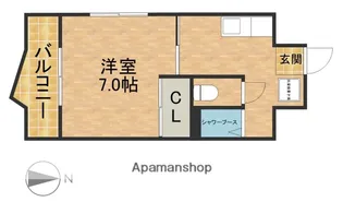 TJハイツ住吉【405号室】の間取り