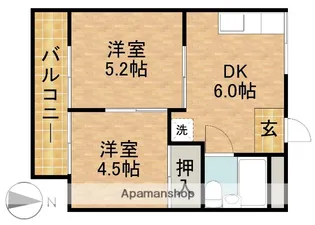 コーレイパームⅡ【1階】の間取り