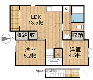 ARKADIA舞阪A【2階】の間取り