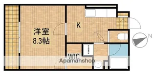 ピューピル有玉【1階】の間取り