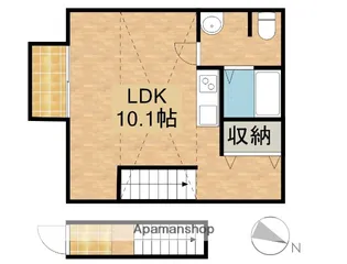 サーフハウス【206号室】の間取り
