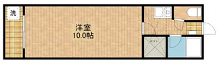 セザンヌ大知波【108号室】の間取り