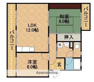 コア西伊場【3階】の間取り
