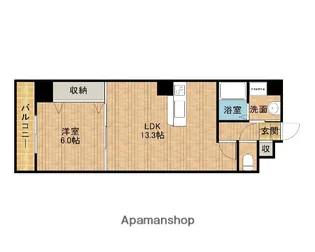 サンリブレ【402号室】の間取り