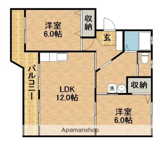 神谷マンション【2階】の間取り