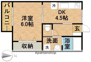 レイクビレッジⅣ【1階】の間取り