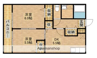 ベルドミールK’S【2階】の間取り