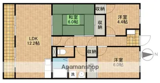マ・メゾン蜆塚【4階】の間取り