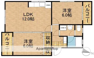 カスターニ【3階】の間取り