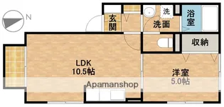 サニーサイド貴布祢【1階】の間取り