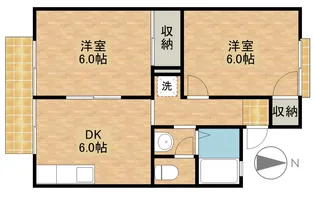 コーポシャルマン【1階】の間取り