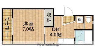 コーポ欣生【203号室】の間取り