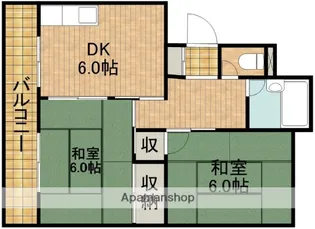 コーポ欣生【1階】の間取り