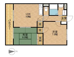 トップアイルⅡ【1階】の間取り