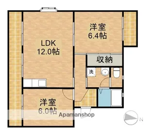 ハイフォレスト【2階】の間取り
