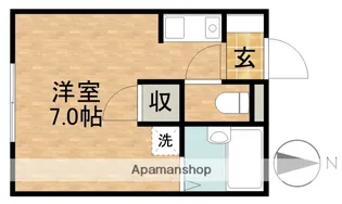 ハイツセラヴィ【1階】の間取り