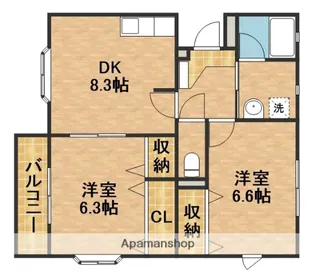 ジェネラス【1階】の間取り