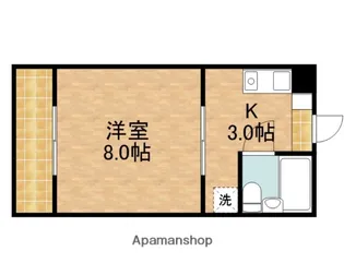 グローリィ高丘【3階】の間取り