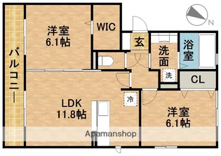 A−ROOM【2階】の間取り