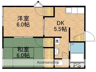 静岡県掛川市薗ケ谷【アパート】の間取り