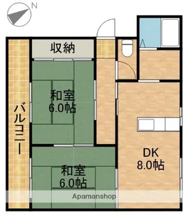 静岡県袋井市堀越5丁目【アパート】の間取り