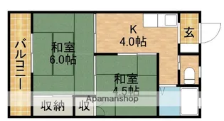 ビラシャングリラ【1階】の間取り