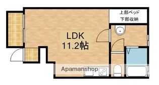 GLADSPACE茶屋松【104号室】の間取り