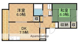 サンコーズハイ佐鳴【1階】の間取り