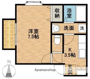 MELONE373【2階】の間取り