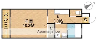 ドエルスイーツ【2階】の間取り