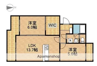 マンションアカンサスⅠ【3階】の間取り