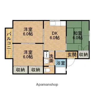 シャンボール泉Ⅱ【2階】の間取り