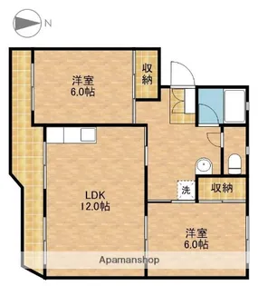 黒柳ハイツ【302号室】の間取り