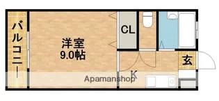 イーグルハイツ【1階】の間取り