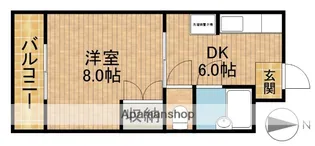 サンローヤル萩丘【3階】の間取り