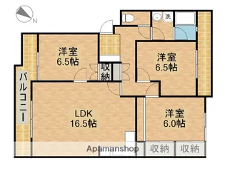 クレッセント佐鳴台【2階】の間取り