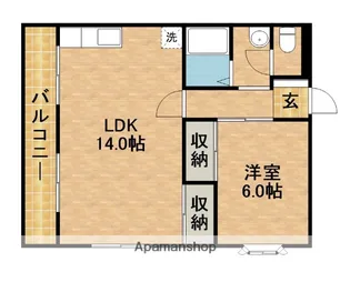 コーポカレリア【1階】の間取り