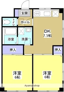 グランドールⅢ【1階】の間取り