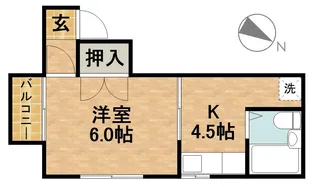 ツジハイツ【2階】の間取り