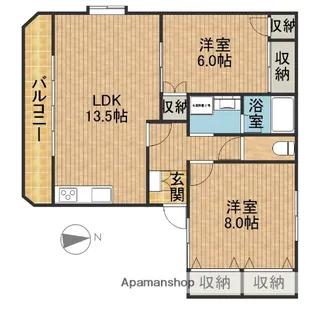 サンテラスすみれ【2階】の間取り